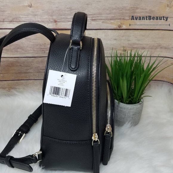 Kate Spade Jackson Medium Backpack Leather Black - Picture 7 of 9